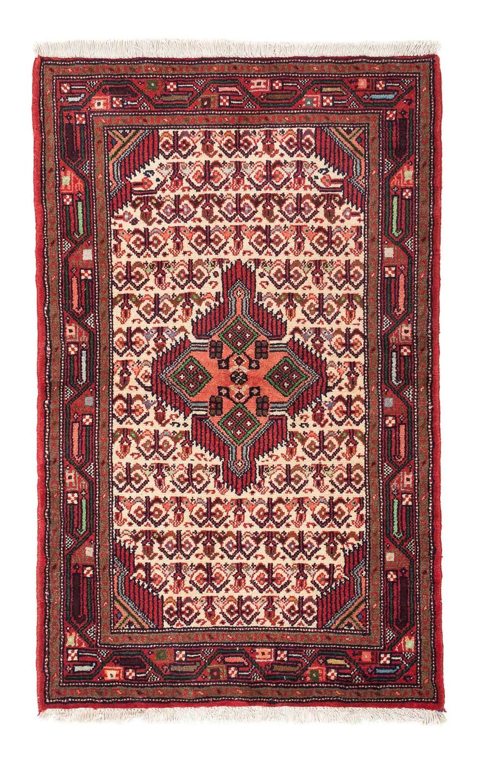 Persisk tæppe - Nomadisk - 126 x 80 cm - beige