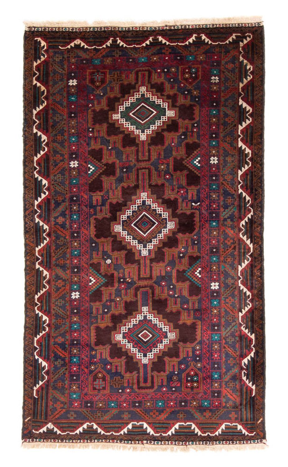 Løber Baluch-tæppe - 194 x 105 cm - rust