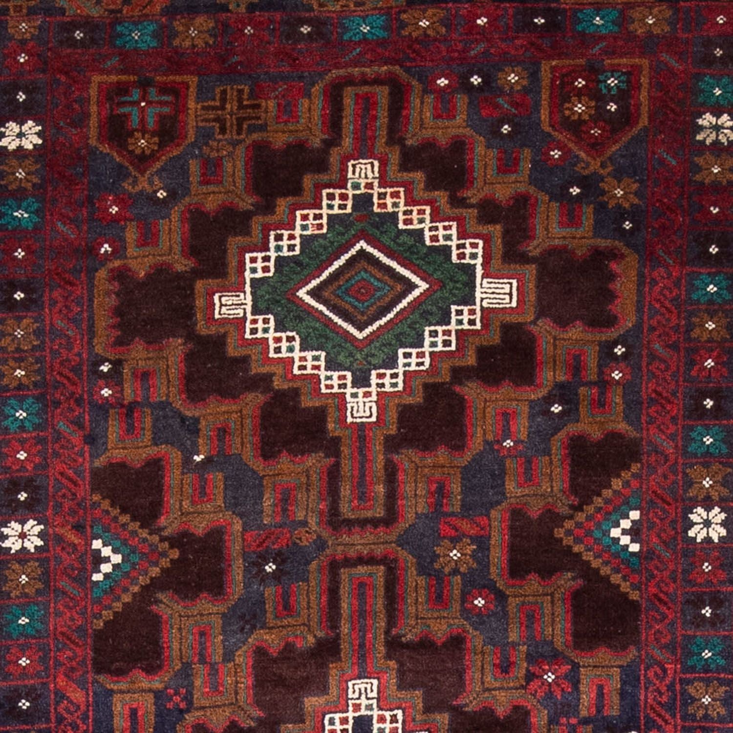 Løber Baluch-tæppe - 194 x 105 cm - rust