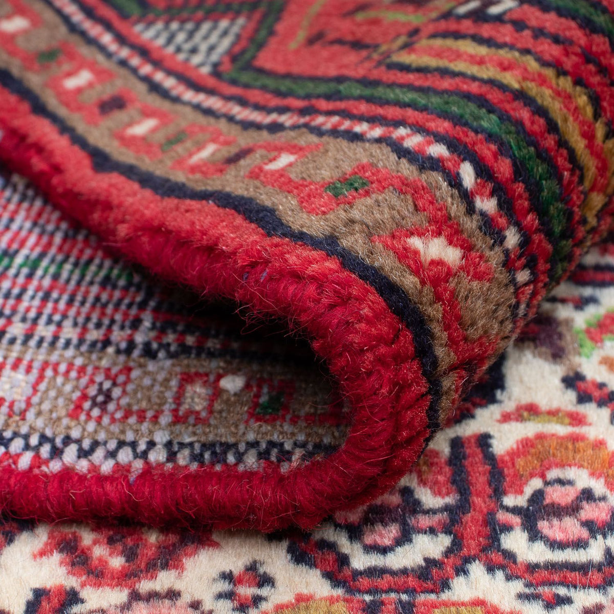 Persisk tæppe - Nomadisk - 113 x 72 cm - beige