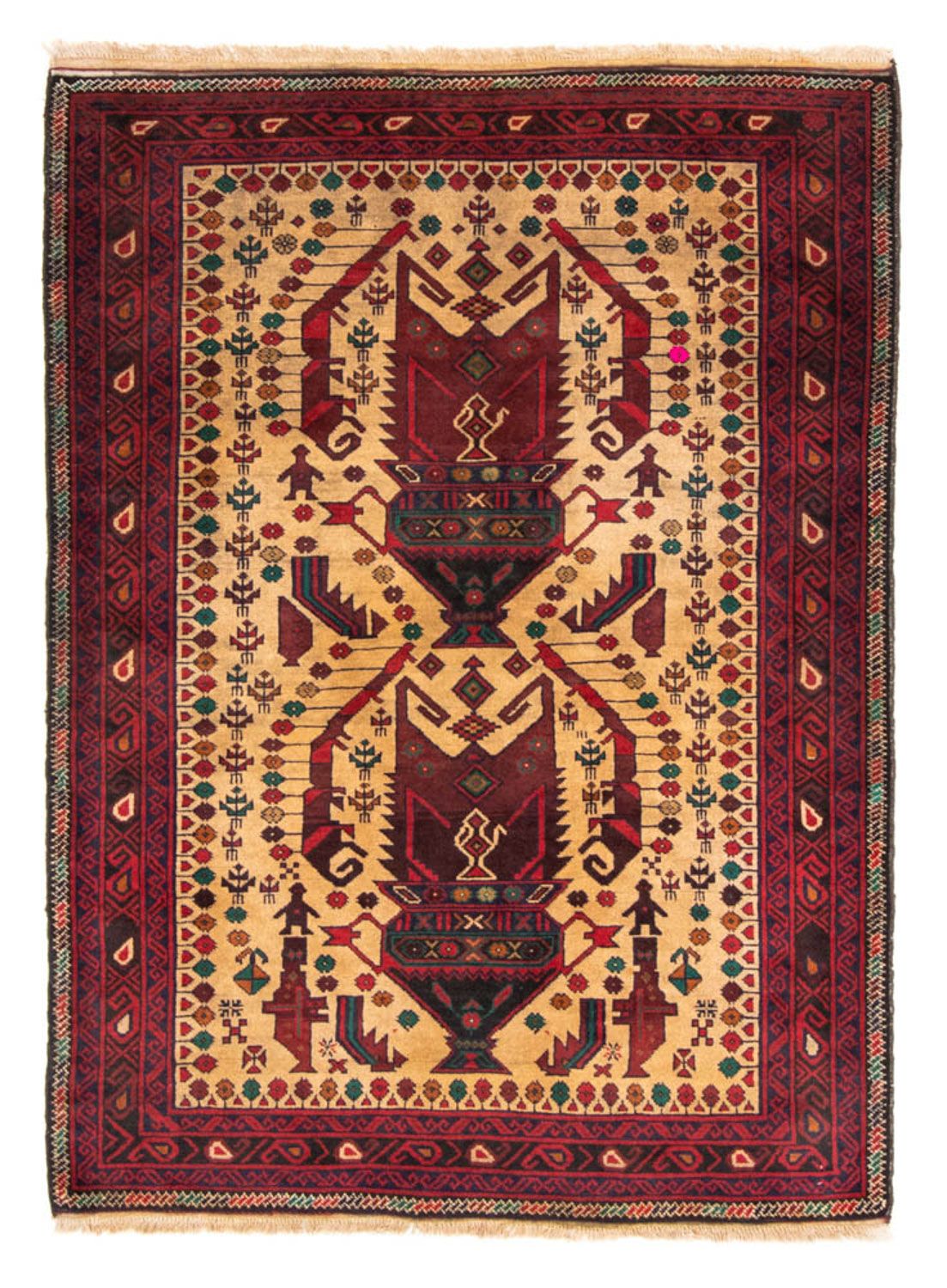 Baluch-tæppe - 169 x 118 cm - beige