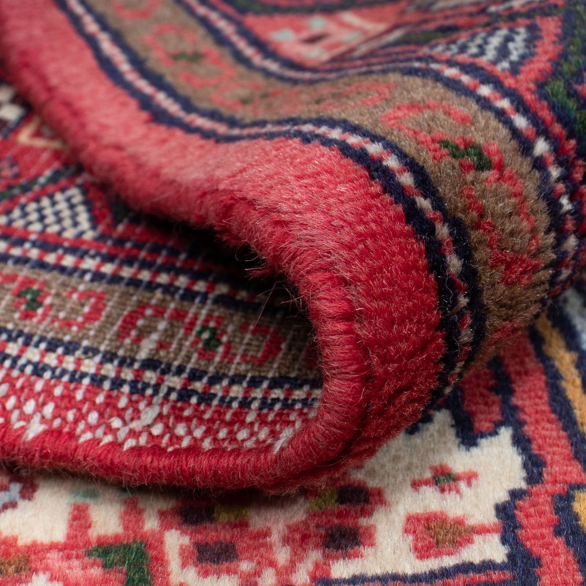 Persisk tæppe - Nomadisk - 131 x 83 cm - beige