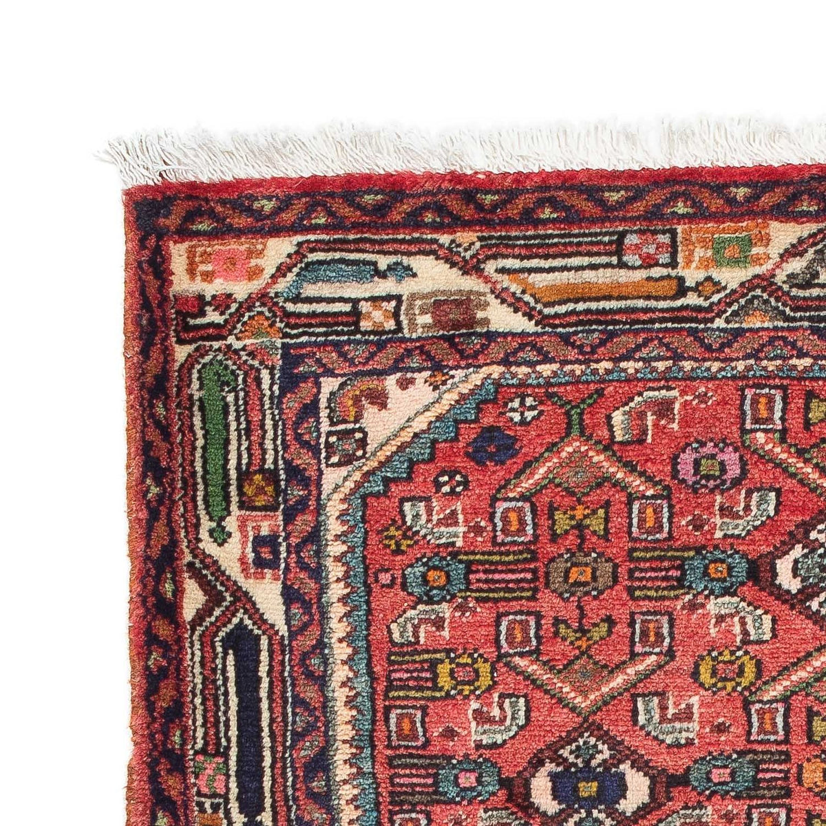 Persisk tæppe - Nomadisk - 103 x 83 cm - rød