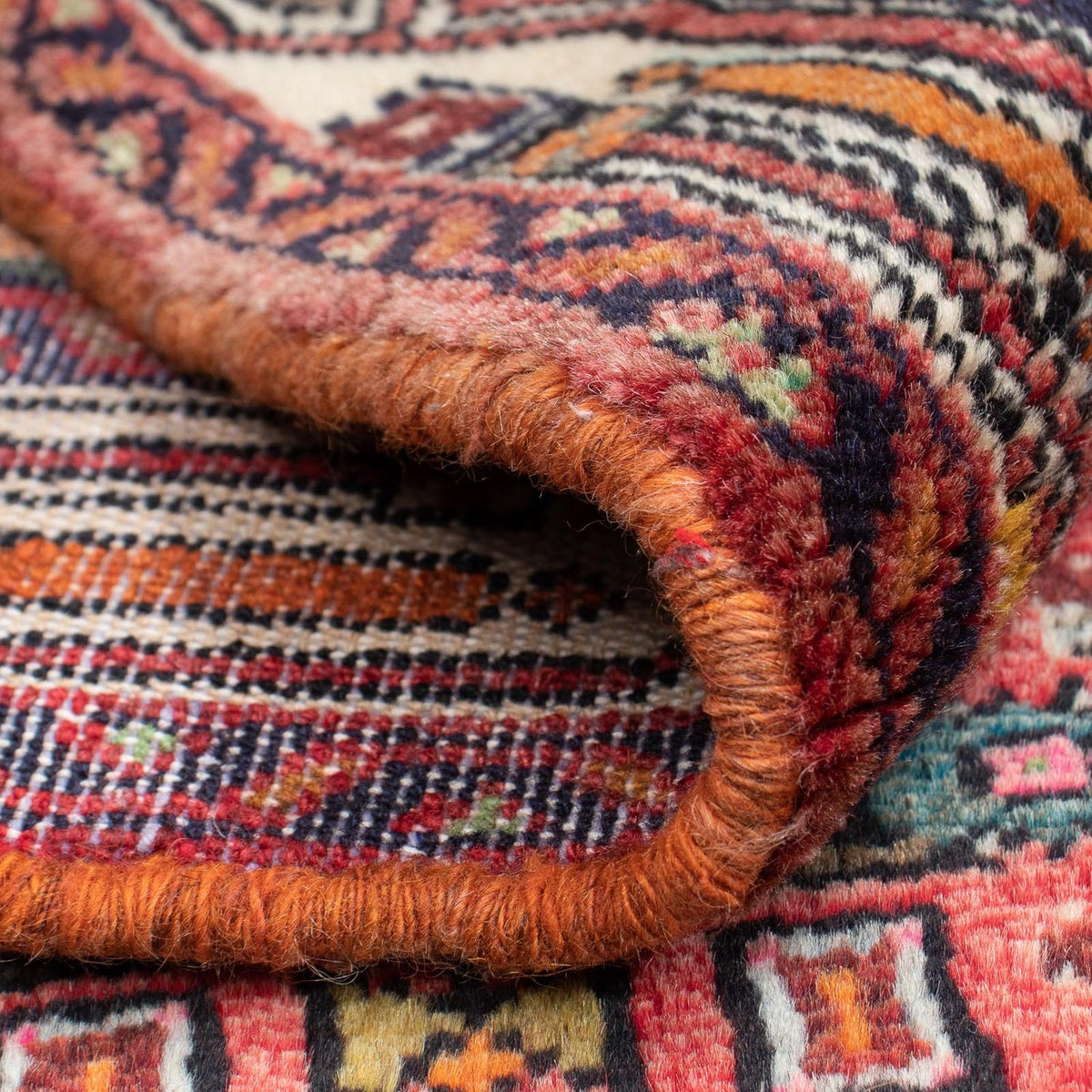 Persisk tæppe - Nomadisk - 103 x 83 cm - rød