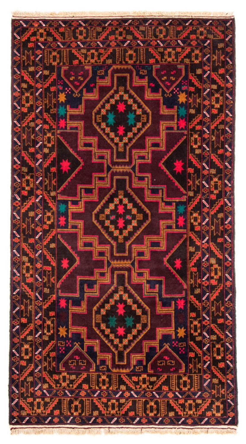 Løber Baluch-tæppe - 193 x 106 cm - mørkeblå