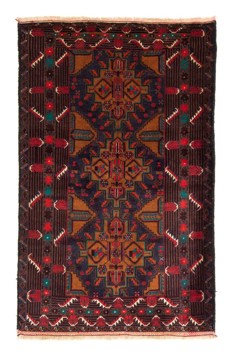 Løber Baluch-tæppe - 184 x 110 cm - flerfarvet