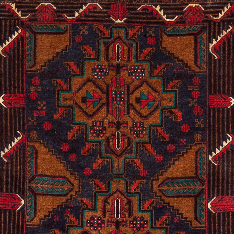 Løber Baluch-tæppe - 184 x 110 cm - flerfarvet