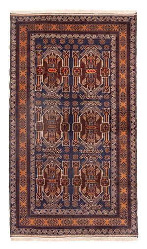 Løber Baluch-tæppe - 184 x 107 cm - mørkeblå