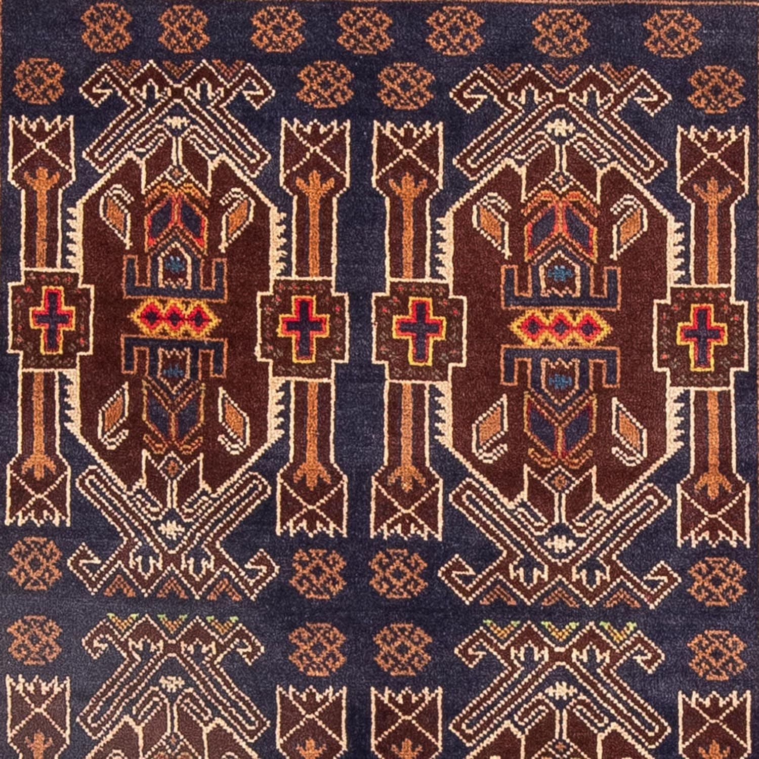 Løber Baluch-tæppe - 184 x 107 cm - mørkeblå