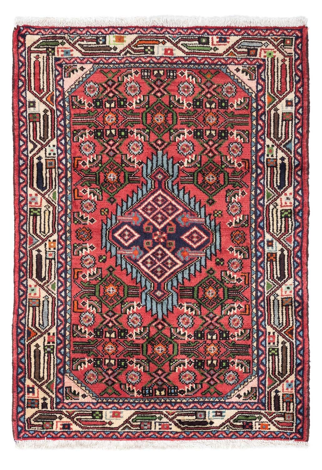 Persisk tæppe - Nomadisk - 118 x 79 cm - rød