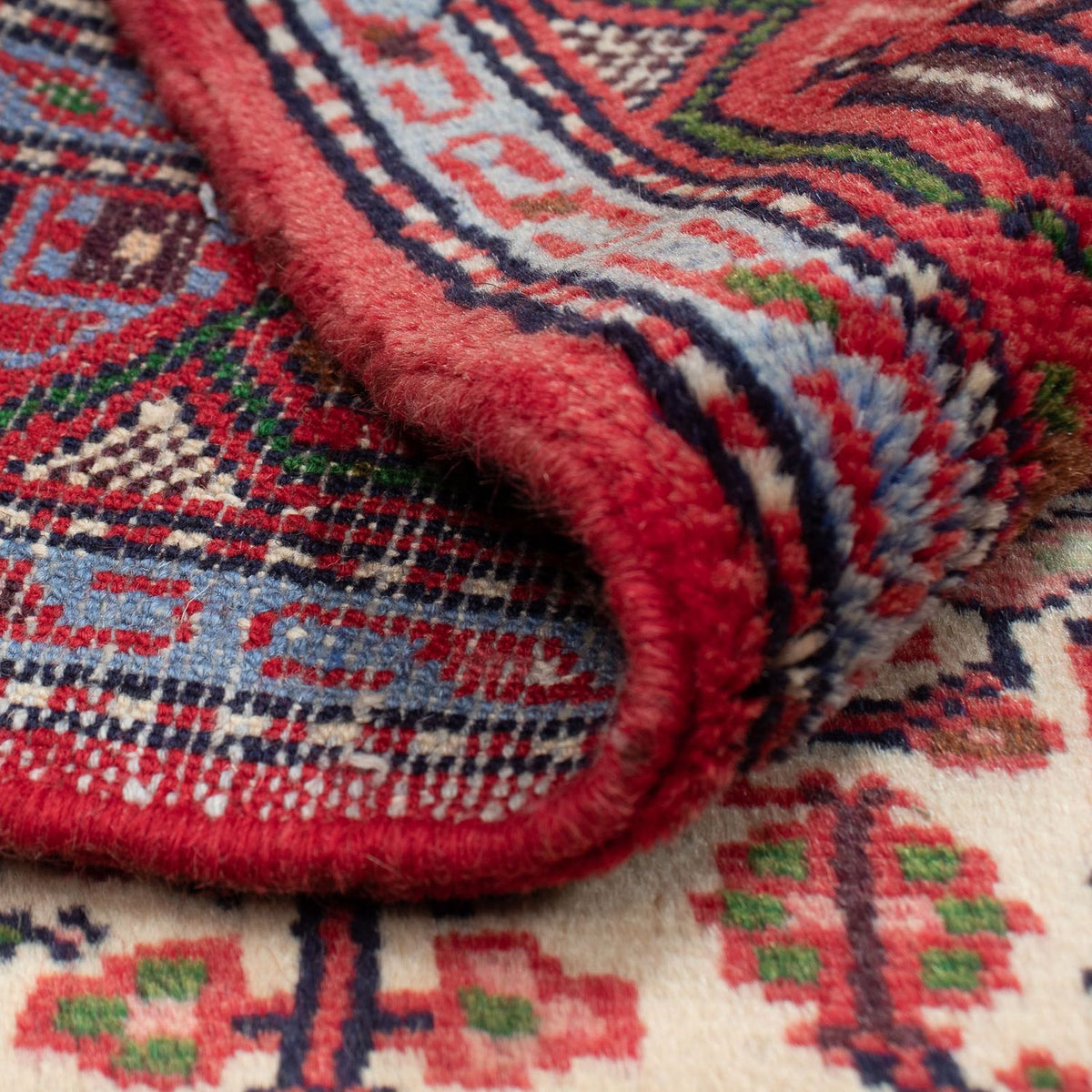 Persisk tæppe - Nomadisk - 125 x 84 cm - beige