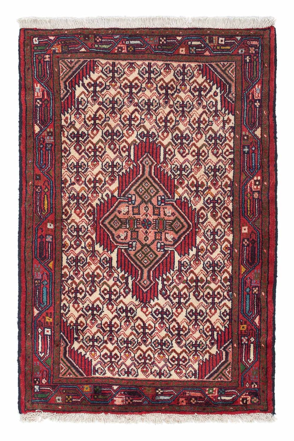 Persisk tæppe - Nomadisk - 122 x 80 cm - beige