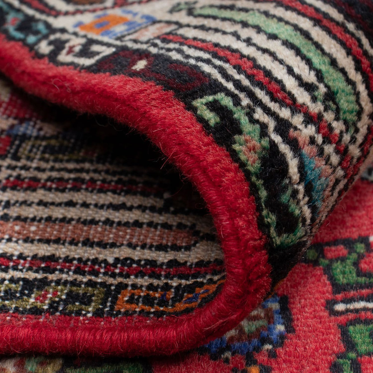 Persisk tæppe - Nomadisk - 124 x 78 cm - rød