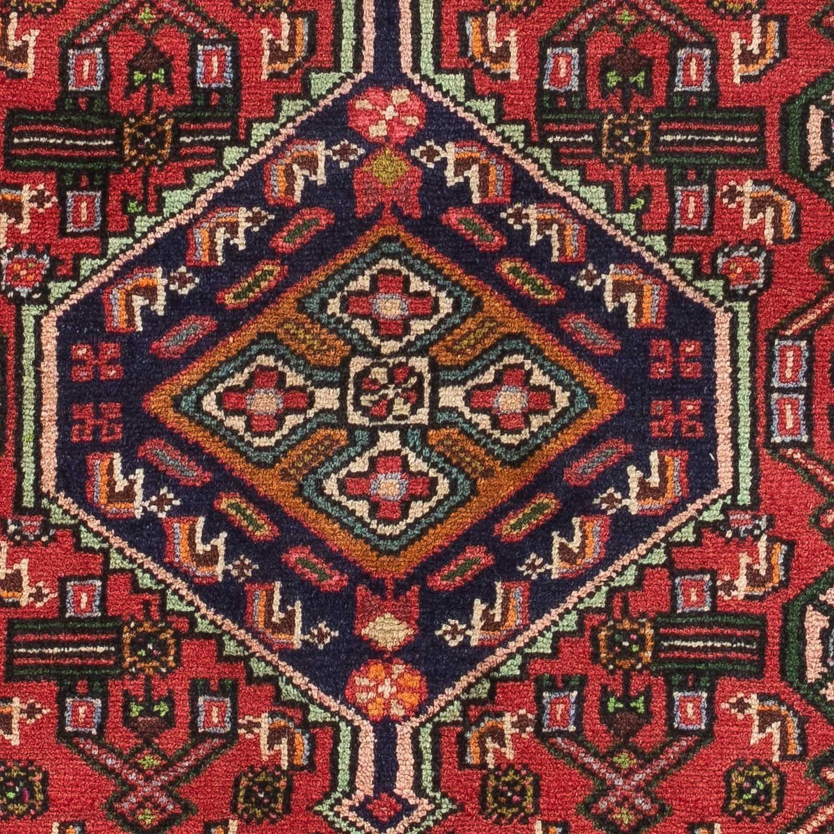 Persisk tæppe - Nomadisk - 131 x 80 cm - rød