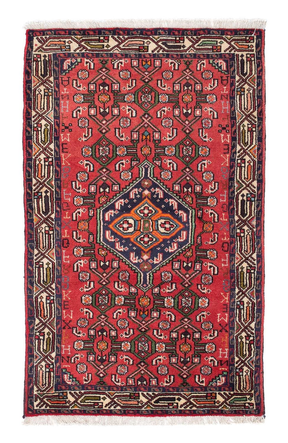 Persisk tæppe - Nomadisk - 132 x 77 cm - rød