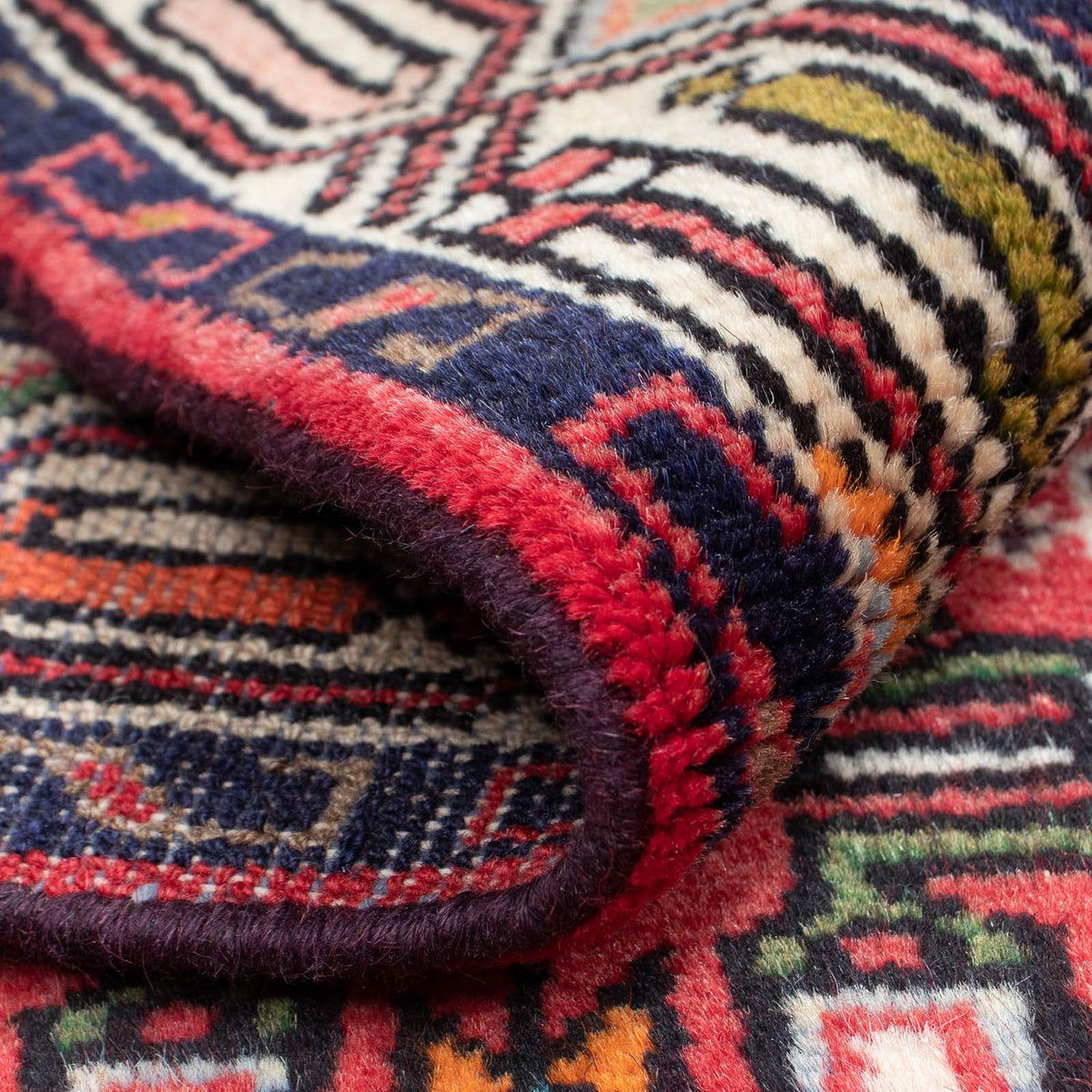 Persisk tæppe - Nomadisk - 132 x 77 cm - rød