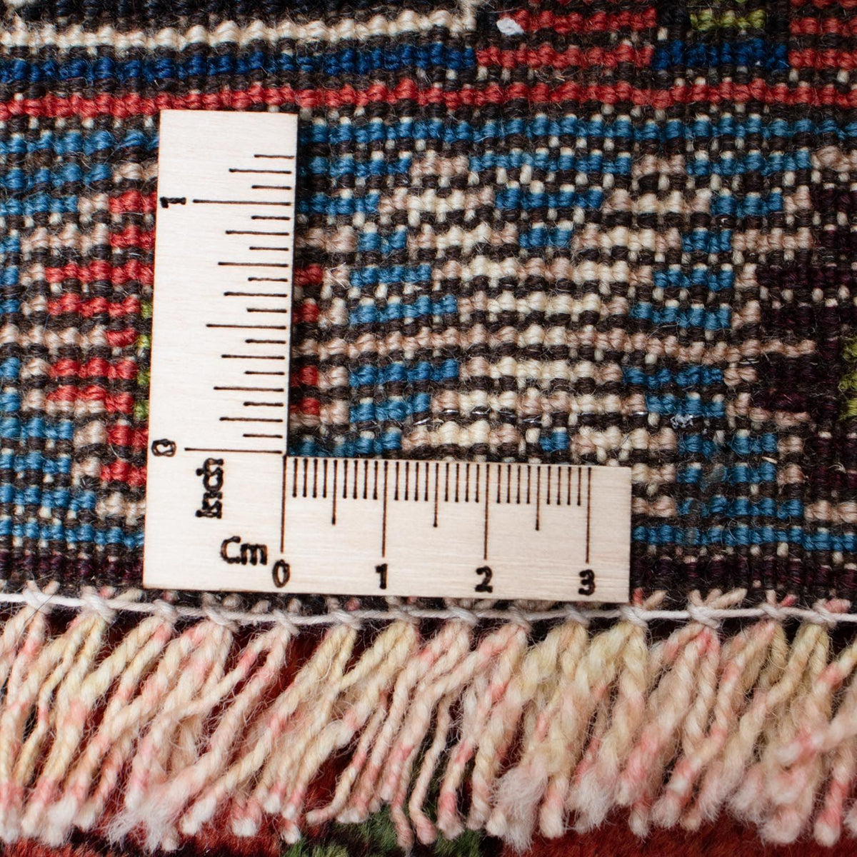 Persisk tæppe - Nomadisk - 136 x 105 cm - lysrød