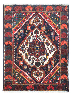 Persisk tæppe - Nomadisk - 143 x 107 cm - mørkeblå