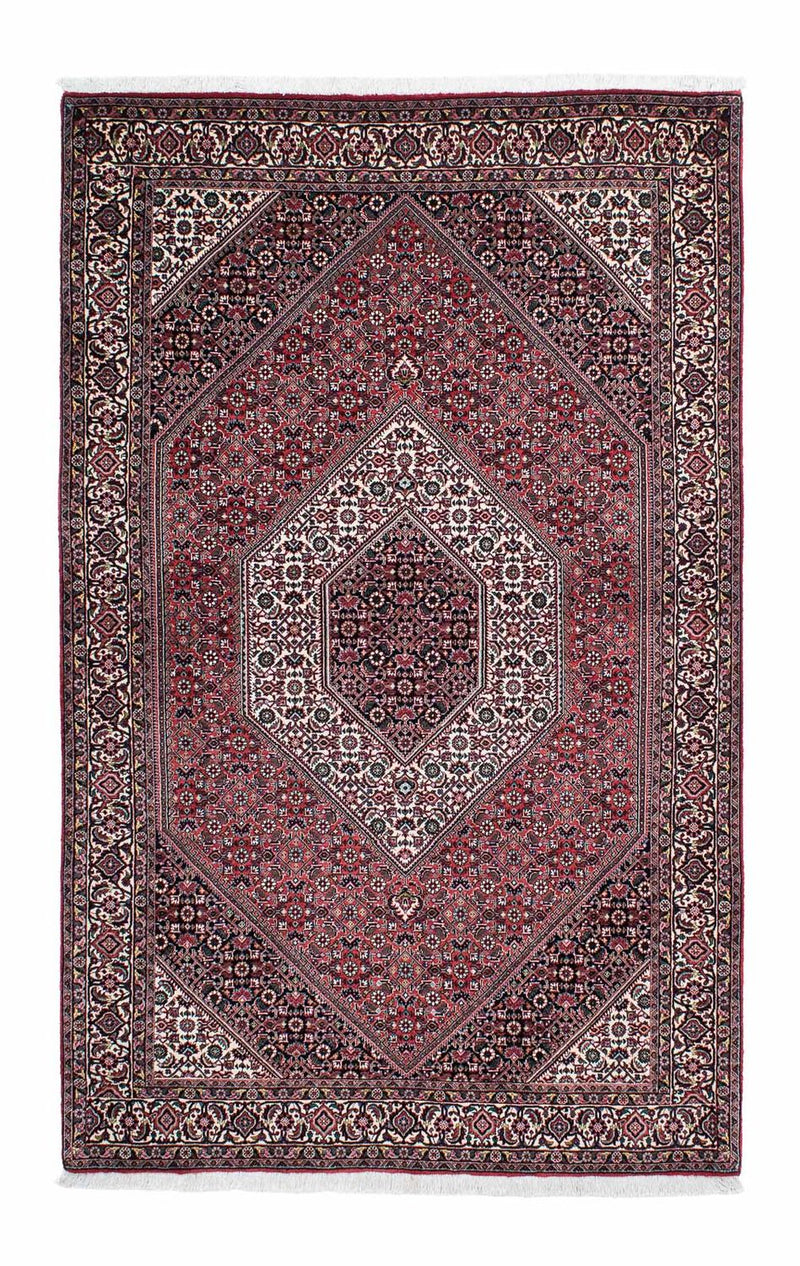 Persisk tæppe - Bijar - 200 x 131 cm - lysrød