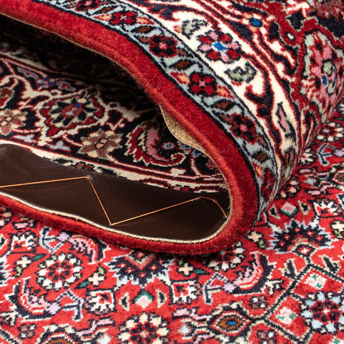 Persisk tæppe - Bijar - 209 x 134 cm - lysrød