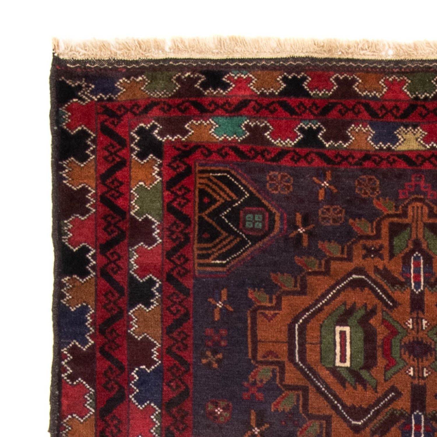 Baluch-tæppe - 196 x 111 cm - mørkeblå