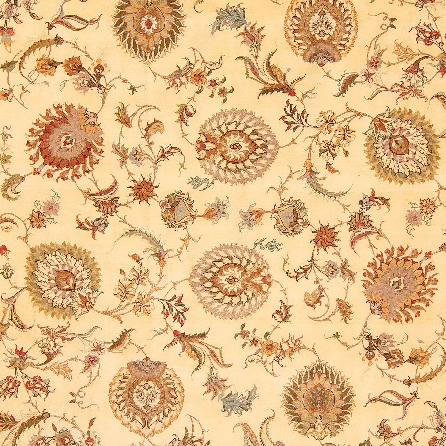Persisk tæppe - Tabriz - Royal - 346 x 256 cm - lys brun