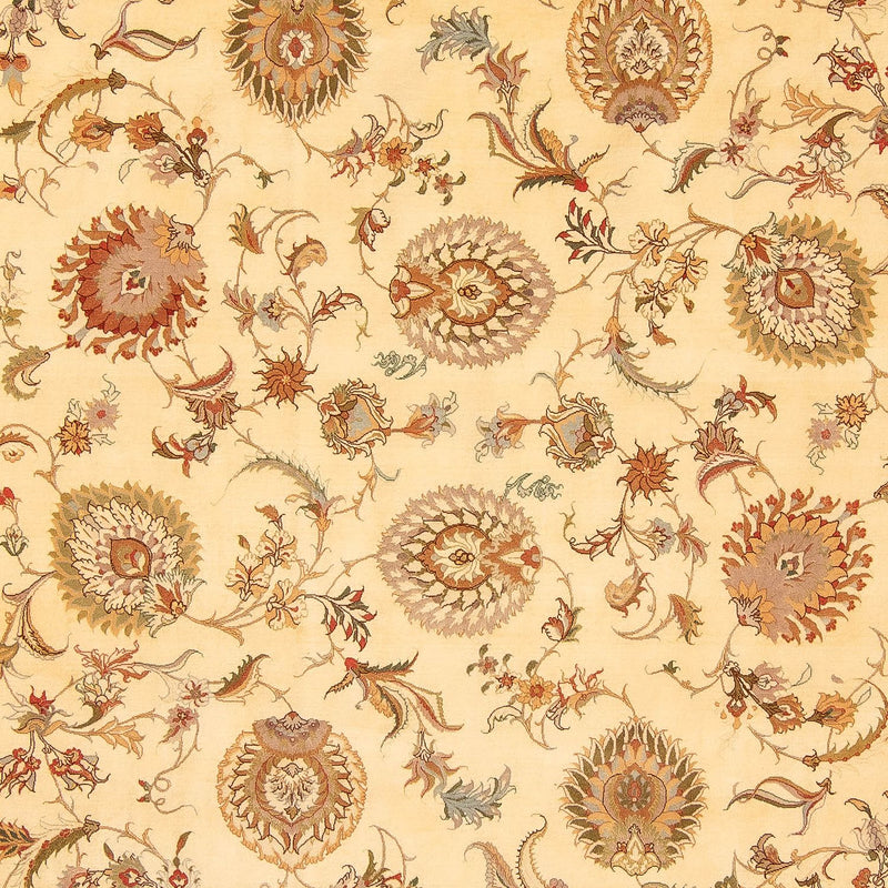 Persisk tæppe - Tabriz - Royal - 346 x 256 cm - lys brun