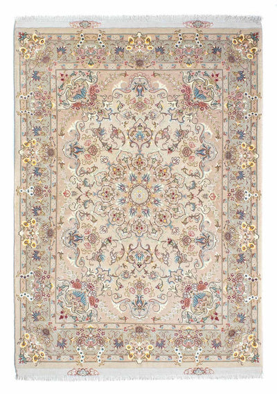 Tabriz - 50 Raj Tæppe 150x210cm - Persisk tæppe - beige