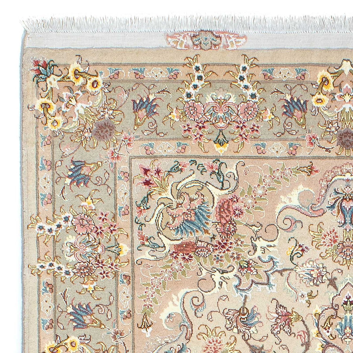 Persisk tæppe - Tabriz - Royal - 210 x 150 cm - beige