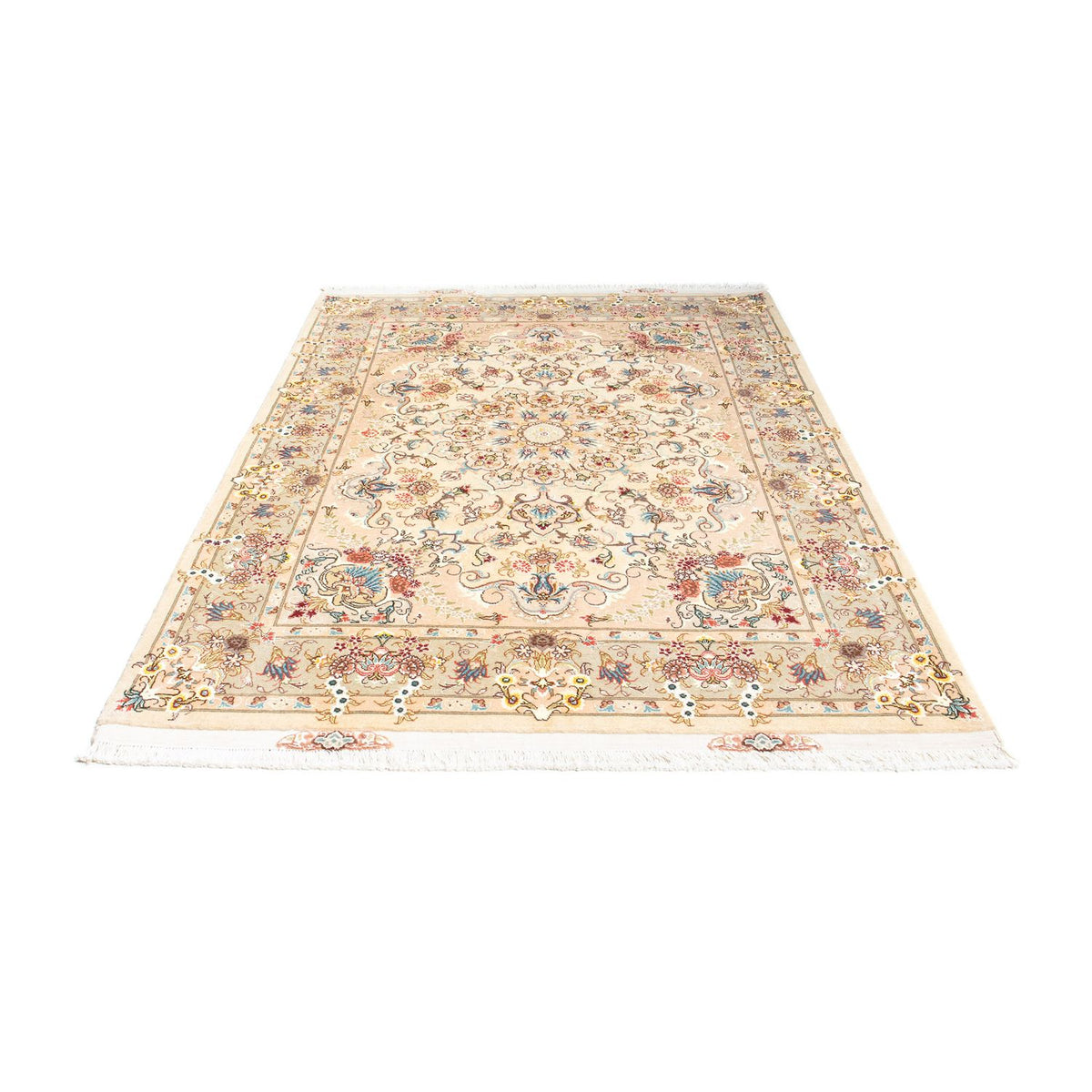 Persisk tæppe - Tabriz - Royal - 210 x 150 cm - beige