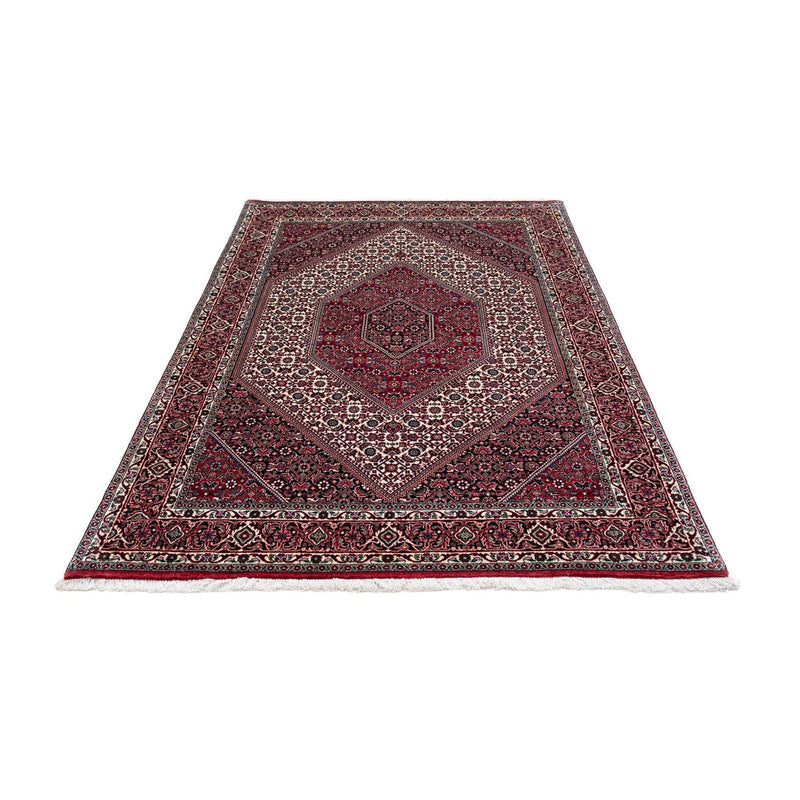 Persisk tæppe - Bijar - 205 x 131 cm - lysrød