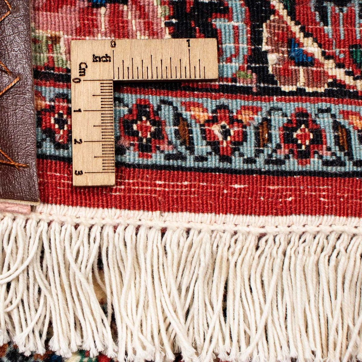 Persisk tæppe - Bijar - 394 x 302 cm - lysrød