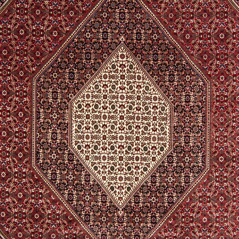 Persisk tæppe - Bijar - 349 x 245 cm - lysrød