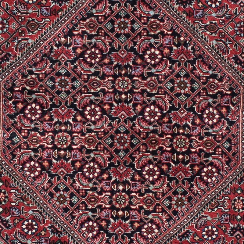 Løber Persisk tæppe - Bijar - 212 x 74 cm - mørkerød