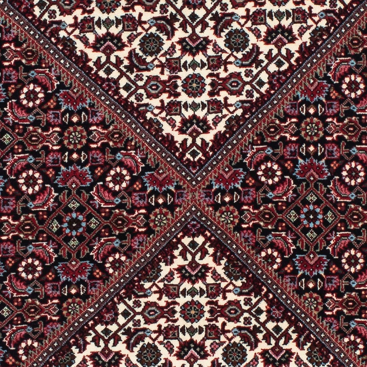 Løber Persisk tæppe - Bijar - 218 x 77 cm - mørkeblå