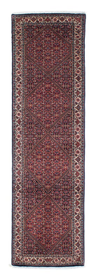 Løber Persisk tæppe - Bijar - 296 x 82 cm - mørkeblå