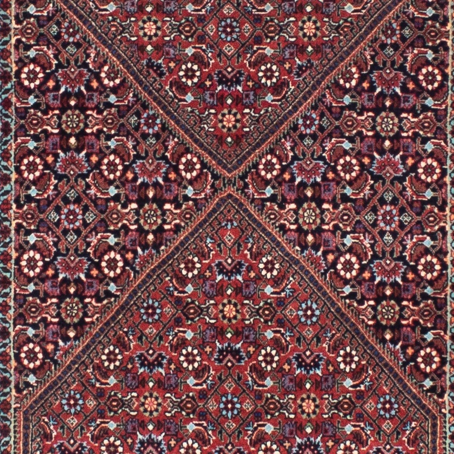 Løber Persisk tæppe - Bijar - 296 x 82 cm - mørkeblå