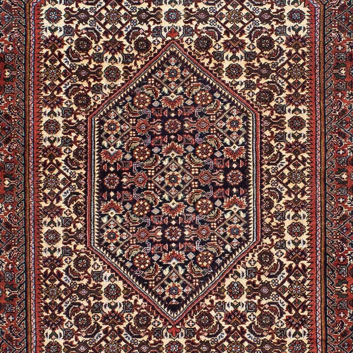 Persisk tæppe - Bijar - 213 x 134 cm - flerfarvet