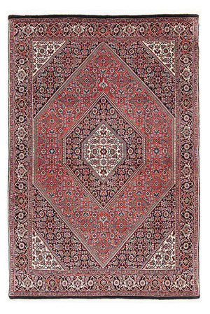 Persisk tæppe - Bijar - 172 x 109 cm - lysrød