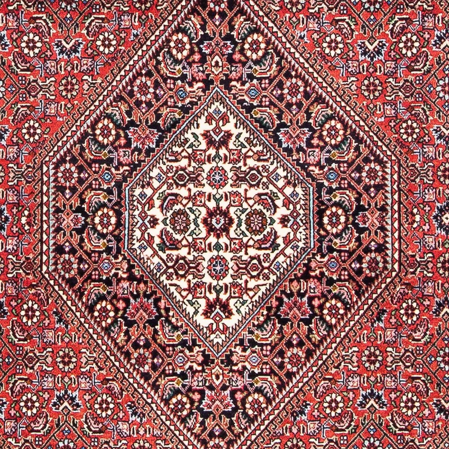 Persisk tæppe - Bijar - 172 x 109 cm - lysrød