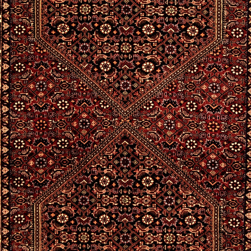 Løber Persisk tæppe - Bijar - 292 x 84 cm - mørkerød
