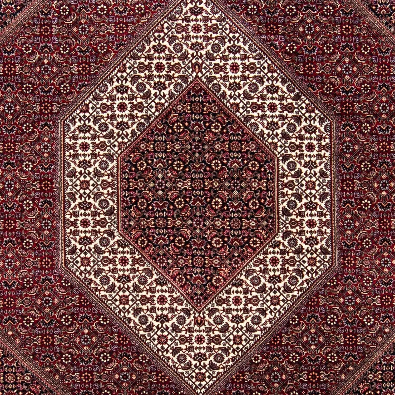 Persisk tæppe - Bijar - 238 x 171 cm - mørkerød