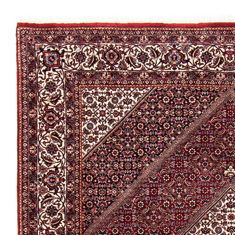 Persisk tæppe - Bijar - 238 x 171 cm - mørkerød