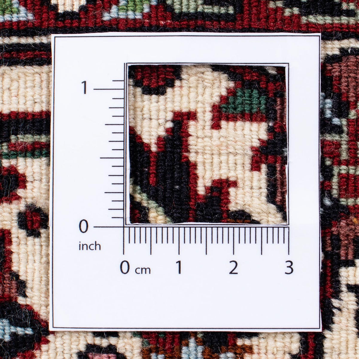 Persisk tæppe - Bijar - 238 x 171 cm - mørkerød