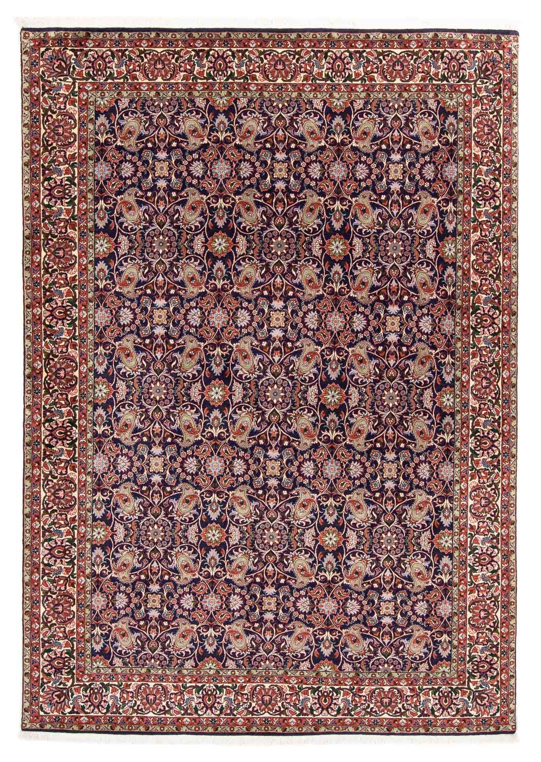 Persisk tæppe - Bijar - 247 x 169 cm - mørkeblå