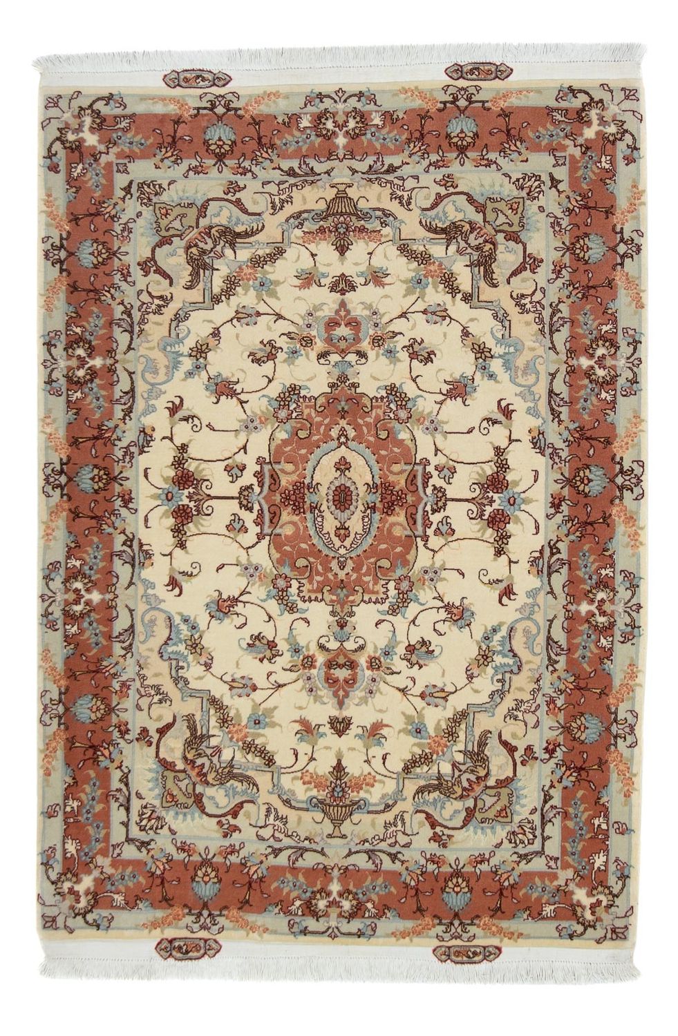 Persisk tæppe - Tabriz - Royal - 151 x 103 cm - beige