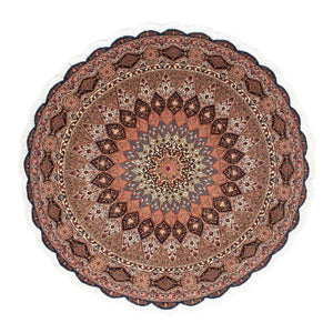 Persisk tæppe - Tabriz - Royal rundt  - 150 x 150 cm - brun