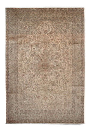 Persisk tæppe - Tabriz - Royal - 296 x 198 cm - lys brun