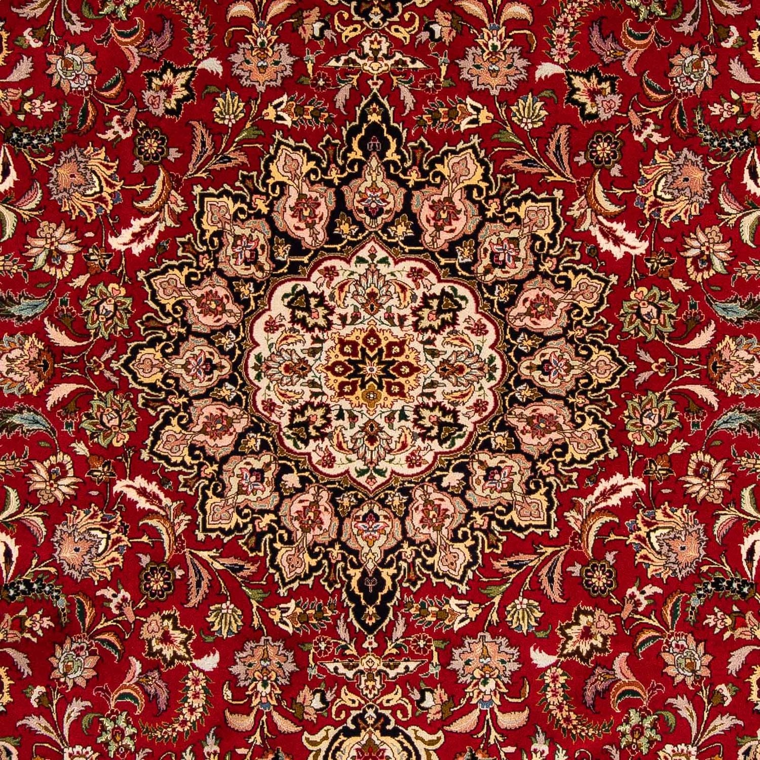 Persisk tæppe - Tabriz - Royal - 308 x 205 cm - mørkerød