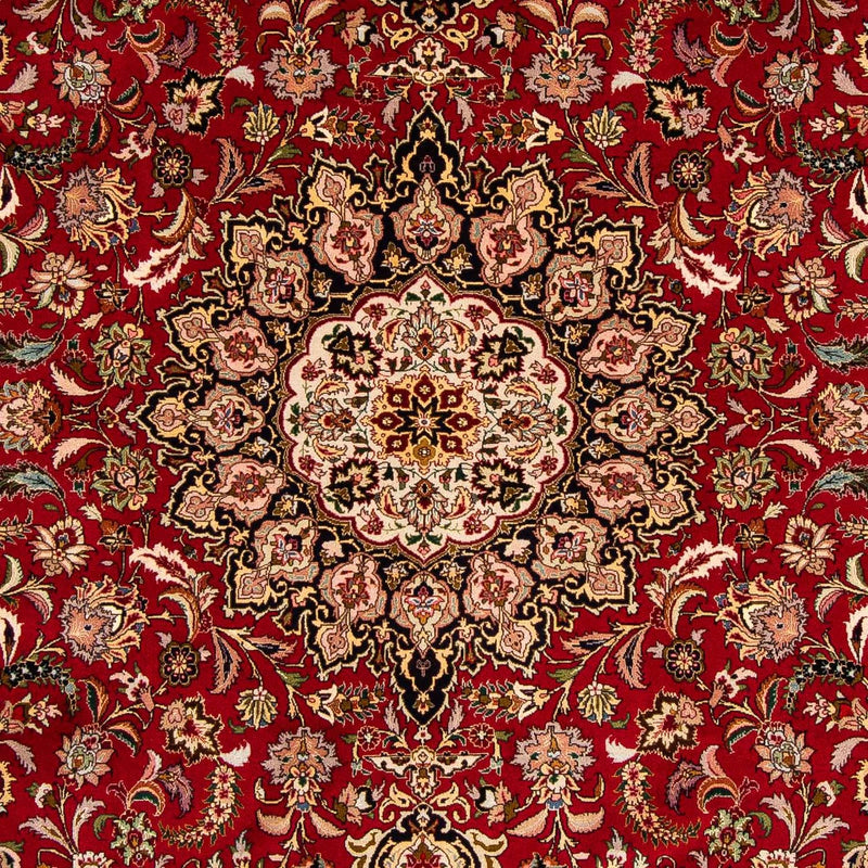 Persisk tæppe - Tabriz - Royal - 308 x 205 cm - mørkerød
